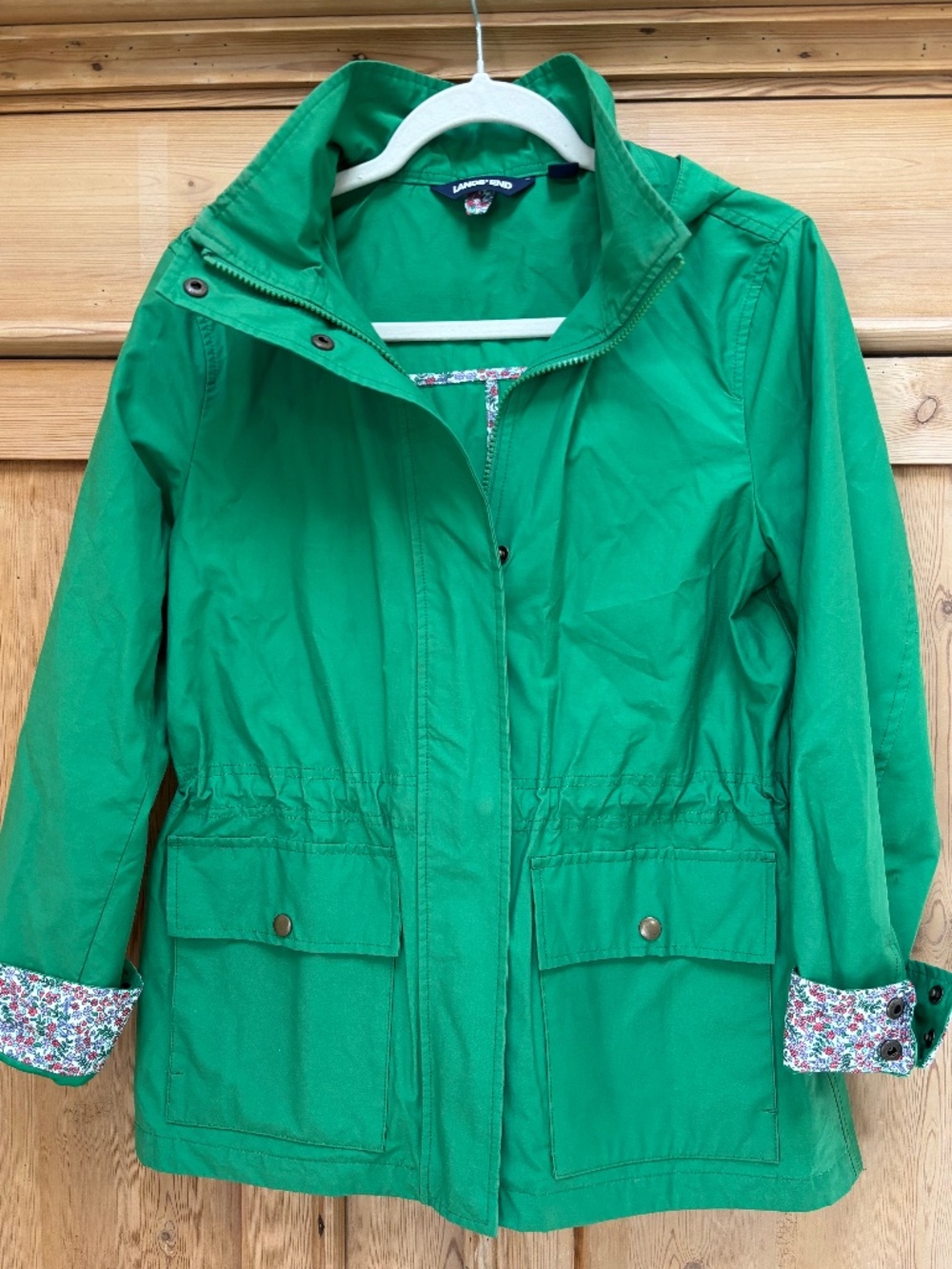 Lands End Green Spring Jacket Size XS